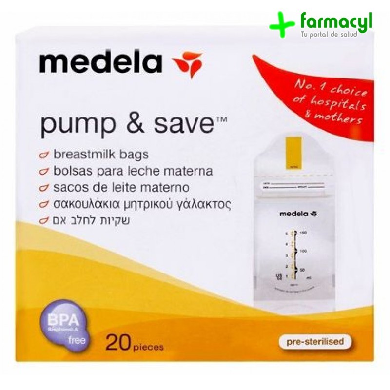 Medela Bolsas Leche Materna Pump & Save